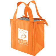 insulated cooler tote (orange)