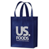 Navy Laminated Tote Bag