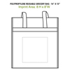 Custom printed bags, Imprinted grocery bags