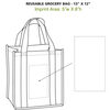 Custom printed bags, Imprinted grocery bags